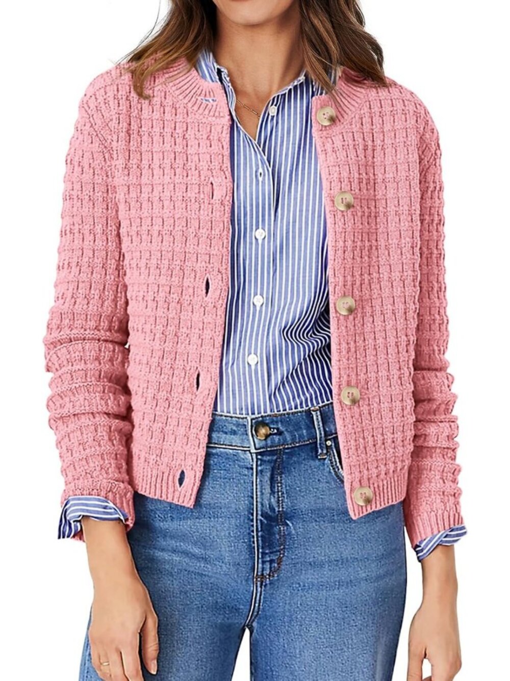Cozy Women's Fall Lightweight Cardigan Sweater - Perfect for Layering & Style